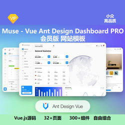 Muse - Vue Ant Design Dashboard PRO网站模板 Creative Tim