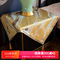 轻奢新中式桌布布艺棉麻桌旗欧式餐桌布纯色防水床头柜盖布茶几布