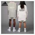 Adidas阿迪达斯情侣卫衣2024新款简约圆领长袖男女运动T恤IA3423