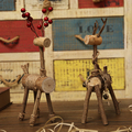 创意手工动物摆件卧室桌面木头小鹿工艺品装饰品拍照道具装饰品