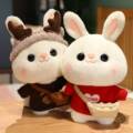 2023兔年吉祥物兔子公仔毛绒玩具小白兔子玩偶布娃娃可爱女孩礼物