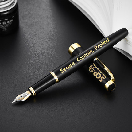 二次元基金会钢笔 scp周边签字笔宝珠笔 动漫文具写练字水笔