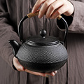 工厂直销日式铸铁壶烧水泡茶壶套装电陶炉专用煮茶器炭火壶围炉明
