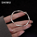 SHIWU/饰悟莫比乌斯s999纯银手镯纯银小众银手镯女年轻款生日礼物
