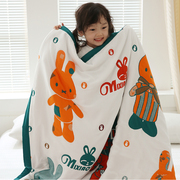十层纱布毛巾被儿童婴儿盖毯纯棉春秋新生宝宝盖被幼儿园午睡毯子