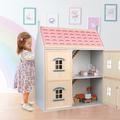 木制过家家玩具三层娃娃屋女孩仿真玩具过家家房娃娃
