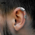 UVW003 2pc Stainless Steel Earrings Non-Piercing Ear Bone