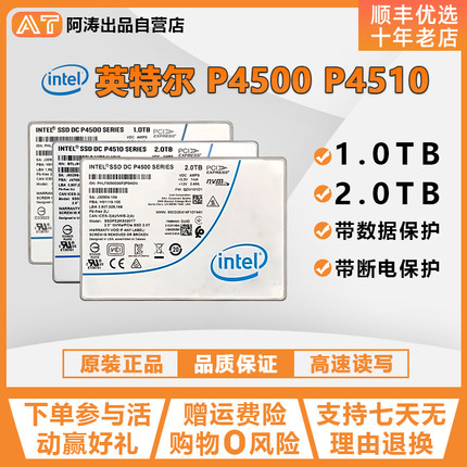 Intel/英特尔 P4510 1t 2t 4t 8t企业级固态硬盘 服务器台式机 U2