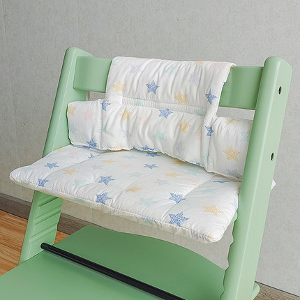 成长椅坐垫适用stoke防水耐脏吃饭椅宝宝餐椅配件婴儿通用棉靠垫