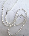 韩国ins 珍珠透明水晶斜挎手机链包包链条时尚百搭饰品