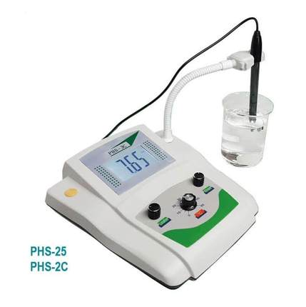实验室精密数显台式酸度计PH计PHS-25 PHS-2C PHS-3C精度0.01