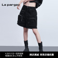 La pargay纳帕佳2024年夏女士短裤五分裤工装宽松中腰直筒bf风