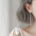 925纯银流苏耳线2024年新款潮耳饰小众设计感高级感轻奢耳环女