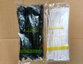 力王黑白色固定塑料扎线带自锁式尼龙扎带5*250 线束捆线带4*200