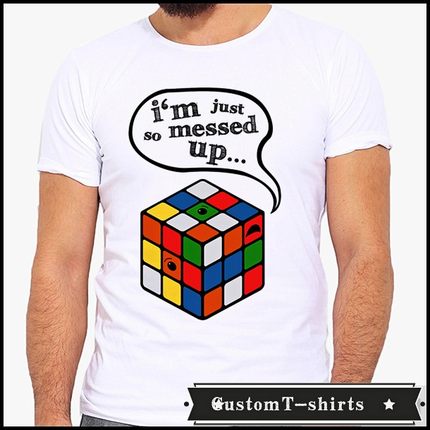 Muddled  Rubiks Cube    文化衫礼物男女成人  T恤T-shirt