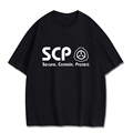 SCP基金会衣服动漫周边机动特遣队日系纯棉二次元短袖t恤男女夏季