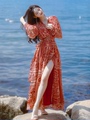 一片式连衣裙云南丽江民族风女装夏季新疆旅游穿搭海边度假沙滩裙