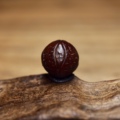 西藏百年老凤眼单颗11.8-12.6 皮壳包浆熟美 红透的老凤眼菩提籽