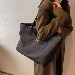 大容量包包女2024新款潮流时尚尼龙帆布手提单肩高级感通勤托特包