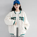 羽绒棉服女秋冬季新款韩版学生宽松加厚小个子短款菱格棒球服外套