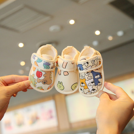 新生婴儿鞋0一3-6到12个月初生婴幼儿布鞋1岁宝宝步前鞋子春秋款8