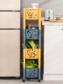 多层厨房置物架加厚抽屉式缝隙储物柜塑料蔬菜架卫生间夹缝收纳架