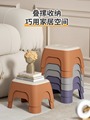 家用浴室防滑小凳子加厚矮凳小型板凳儿童塑料椅子可叠放茶几方凳