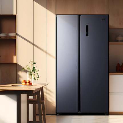 奥马冰箱家用一级变频大容量风冷无霜对开门双开门电冰箱