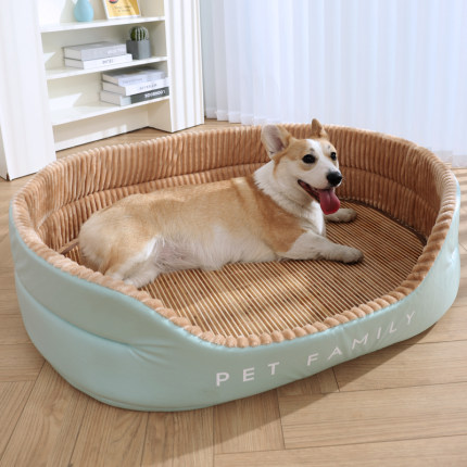 狗窝四季通用可拆洗柯基睡垫夏天大型犬狗狗垫子睡觉的窝夏季狗床