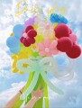 彩色加厚马卡龙色260长条魔术气球生日拍照装饰造型编花样长汽球