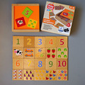 数字1~10积木认知卡片蒙氏早教教具幼儿园益智玩具带木盒2-3-4岁