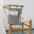 大小挂式布袋椅子扶手收纳袋日式书本挂袋布艺沙发宿舍床头手机袋