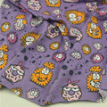 纯棉针织汗布 夏季T恤连衣裙打底衣布料 紫色细菌 半米价