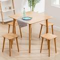 新品餐桌北欧简约楠竹长方形饭桌实木桌椅组合小户型四方桌家用小