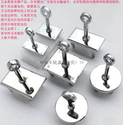 圆环银白DIY包锁方锁铂金包金属配件凯莉金属锁杆拧锁可350°旋转