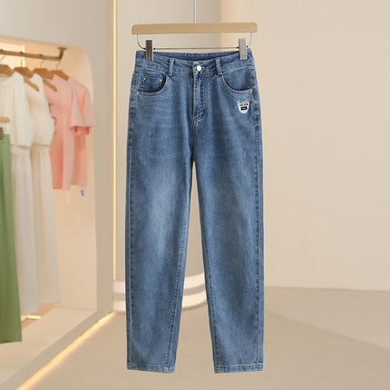 【桑】经典流行款显瘦韩版牛仔裤2024夏季新款专柜品牌女装