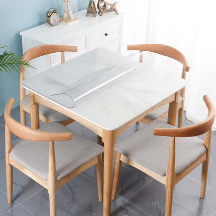 正方形桌垫软玻璃方桌垫四方桌子桌布防水防油免洗PVC透明水晶板