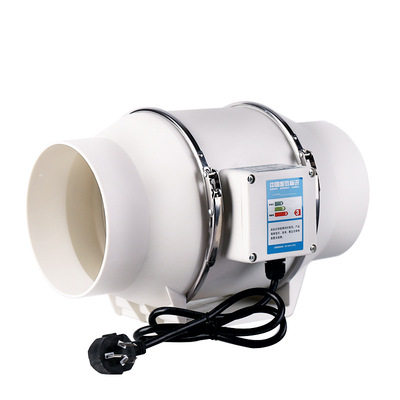 管道抽风机4寸6寸8寸150排气扇厨房卫生间家用换气排风扇强力静音