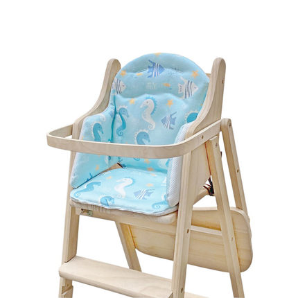 实木餐椅凉席坐垫升级款宝宝儿童餐桌椅垫婴儿高脚椅垫吃饭椅靠垫