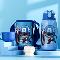 迪士尼儿童保温杯带吸管两用316不锈钢宝宝水杯防摔幼儿学生水壶