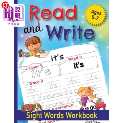 海外直订Read and Write Sight Words Workbook: 100 Sight Words and Phonics Activity Workbo 阅读和书写视像单词练习册:1