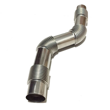 直径60mm不锈钢波纹管多节可弯曲可定做大小头设计热水器排烟管