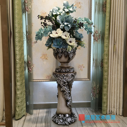 欧式美式落地大花瓶花艺套装插花客厅装饰花摆件家居饰品摆设