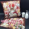 出口日本皇冠猫瓦奇菲尔德达洋猫抱枕餐垫