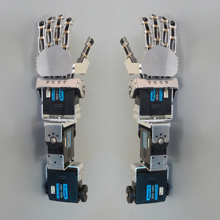 3自由度人形双足机器人手臂带5个手指/组装好发货/diy配件