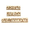网红26pcs/kit Capital Letters Gold Brass Times New Roman Sta