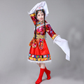 急速发货新款儿童藏族舞蹈服装演出服藏族水袖服饰少数民舞蹈服男