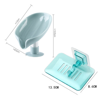推荐Leaf Soap Box Bathroom Soap Holder Dish Storage Plate Tr