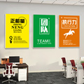 正能量办公室装饰画激励员工会议室企业文化墙面布置励志标语挂画