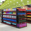 超市货架便利店商店小卖部展x示架单双面洞板多功能自由组合储物